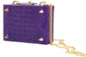 COSTELLA HANDBAGS violet \"Mya\" croco-embossed calfskin purse ($85)