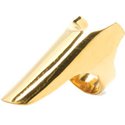 VIENTO polished gold \"Corteza\" ring ($30)