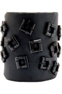 ERICKSON BEAMON onyxjeweled leather cuff ($565)