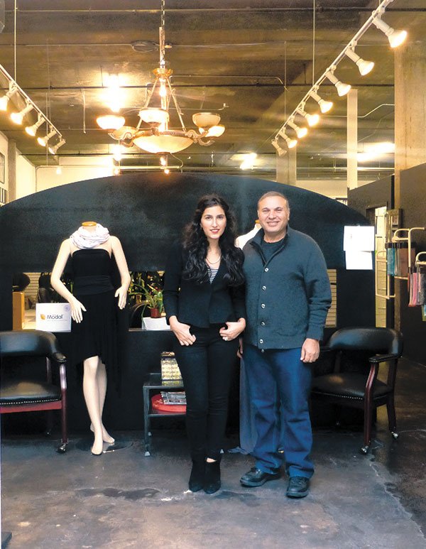 Yael Shalom and Asher Shalom run Asher Fabric Concepts, a high-end contract knitter based in California. The company's headquarters and West Coast showroom are located near downtown Los Angeles.