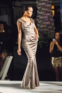 A runway presentation debuted Los Angeles–based Black Halo’s new evening collection, Black Halo Eve by Laurel Berman.