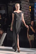 A runway presentation debuted Los Angeles–based Black Halo’s new evening collection, Black Halo Eve by Laurel Berman.