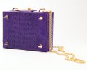 COSTELLA HANDBAGS violet ÒMyaÓ croco-embossed calfskin purse ($85)