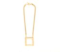 GLYNNETH B ÒDisco DivaÓ square gold necklace ($69)