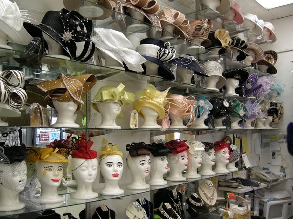 Fantazi Fashion has loads of hats. 