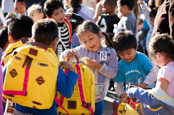 Will Leather Goods’ Give Will Foundation backpack giveaway (Photo by Jonathan Moore)