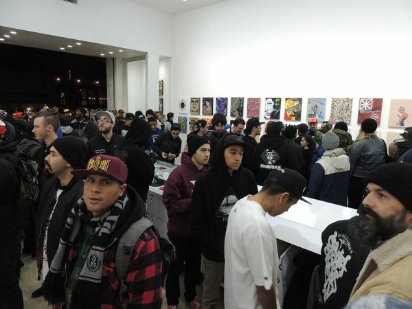 Let 'em in! Crowds of streetwear obsessives dropped by TheSeventhLetter for the debut of the art gallery and boutique.