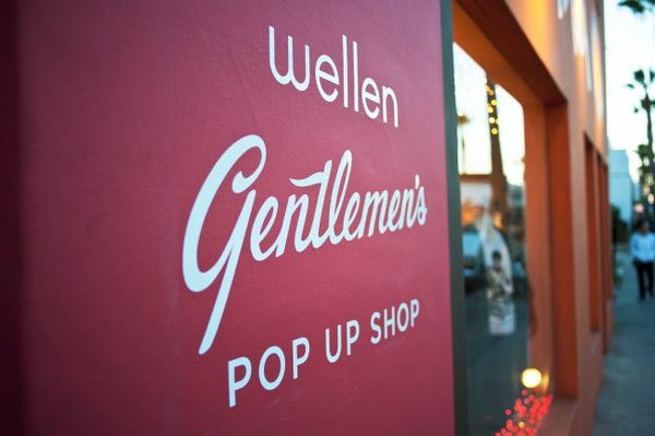Wellen pop-up store sign. Courtesy of Wellen. 