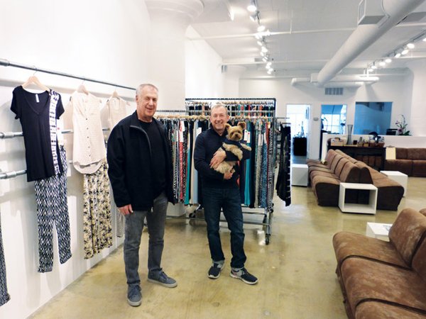 CHANGE OF VENUE: Bob Ditchik and Howard Meyers in their new showroom at The New Mart