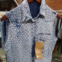 Spanish mill Santanderina showed novelty printed denim and featherweight shirtings made with Tencel blends.