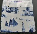 Robert Kaufman's Urban Toile fabric (#SRK-14530-67) featuring New York landmarks