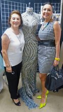 California Fashion Association President Ilse Metchek with Single Co-Founder Galina Sobolev