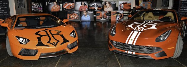 Lamborghini Aventador (left) or Ferrari F12 Berlinetta (right)? You decide! (Photo by David Levin)