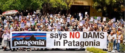 In Ventura, Calif., protesting the dam project