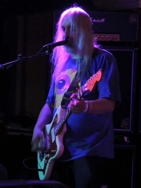 J.Mascis getting loud at No Vacancy on June 24.