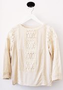Lace crochet top ($295)