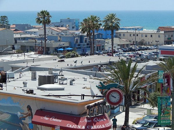 DESIGN WITH A VIEW: Anna Kenney's design studio in Hermosa Beach, Calif., has a rooftop view of the Southern California beach scene. 