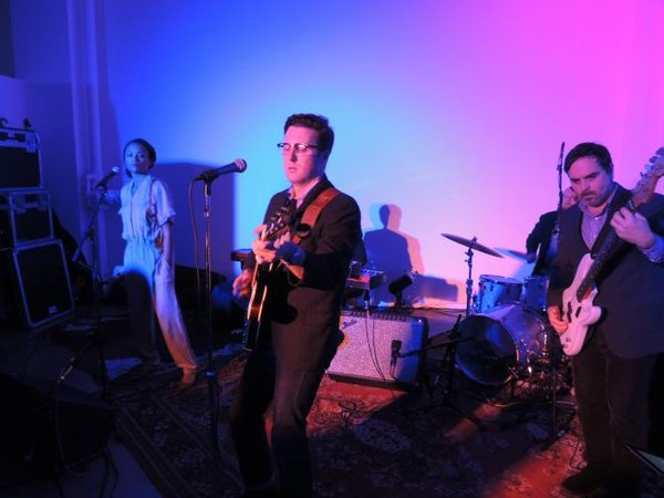 Nick Waterhouse performs at The Foundation showroom on Oct. 16.