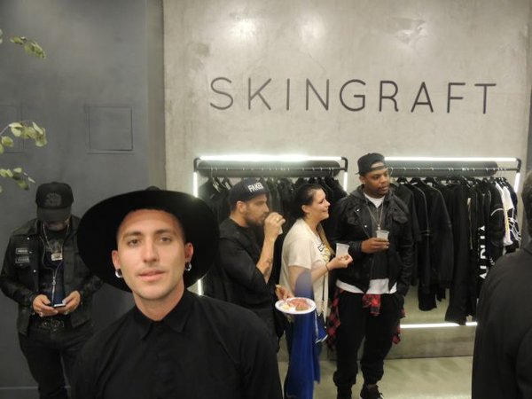 Jonny Cota at the Oct. 18 opening of Skingraft flagship.