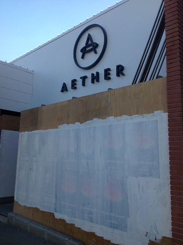 Aether sign at District LaBrea.