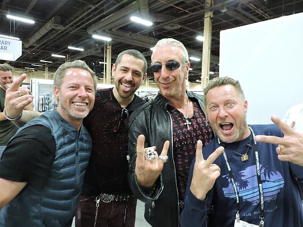 from left Pepper Foster, Scott Thompson of The Saint Sinphony, Dee Snider and Chip Foster.