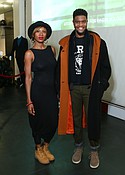 Mashariki Williamson and Stephon Torrence at the Empowered event hosted by Ortiz Industries and Ducati