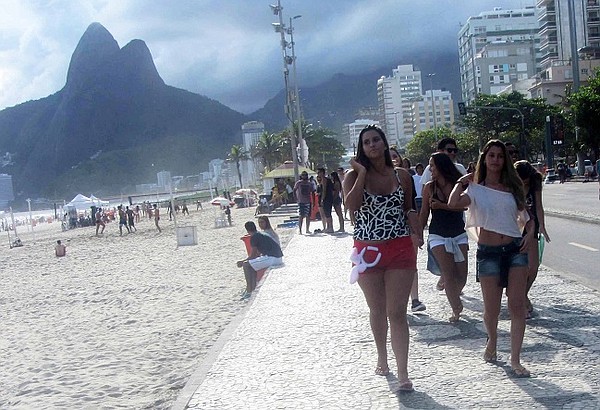 Sunny, summer weather in Rio in February. 