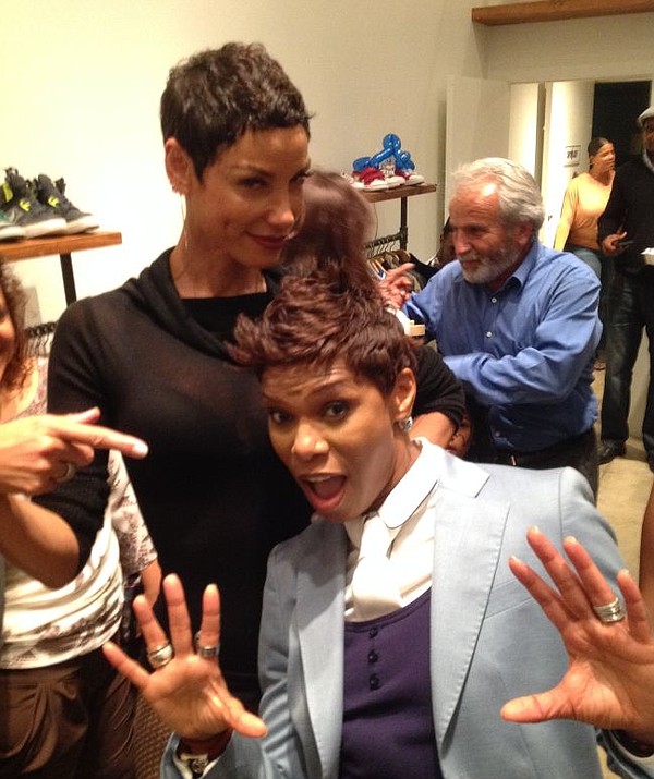 CeCe Hendriks, foreground, founder of Spoiled, with Nicole Murphy of Hollywood Exes reality show.