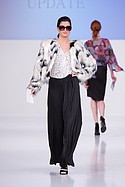 Lov Posh fur jacket , Papillon blouse , Dance & Marvel maxi skirt , and Rove & Pearl earrings