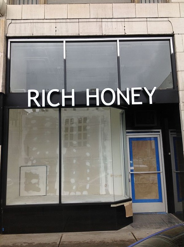 Exterior of upcoming Rich Honey boutique.