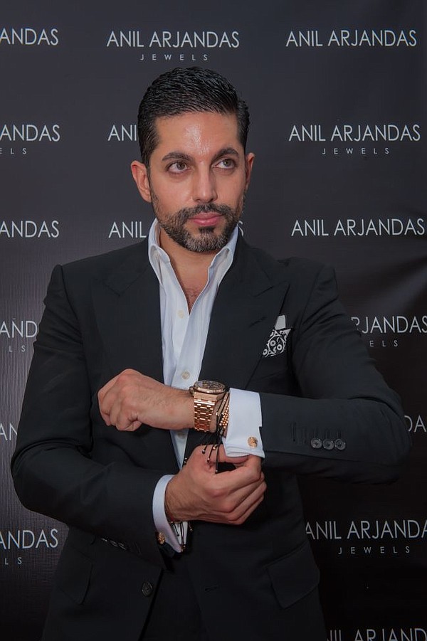 Anil Arjandas at the opening of his Sunset Plaza boutique. Photo courtesy of Anil Arjandas.