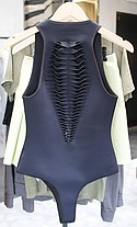 Dion Lee scuba body suit with open textured back ($390)