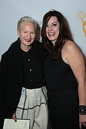 Emmy-nominated costume designers Lou Eyrich for “American Horror Story: Freak Show” and Jenny Eagan for “Olive Kitteridge” (Photo by Alex Berliner / ABImages)