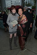 Actress Carolyn Hennesy and fashion designer Sue Wong (Photo by Alex Berliner / ABImages)