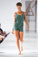 Christina Leonor on the runway at Los Angeles Swim Week at the London Hotel. July 23rd. 2015