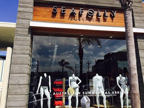 Exterior of Seafolly boutique in Manhattan Beach, Calif. Image courtesy of Seafolly.