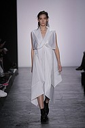 Designer: Mehrzad Hemati

A model walks the runway at the Academy Of Art University Spring 2016 Collections fashion show at The Arc, Skylight at Moynihan Station on September 11, 2015 in New York City.