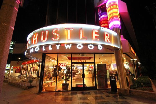 Hustler Hollywood's West Hollywood store, pictured above, is scheduled to close around Nov. 1. It will reopen at 6540 Hollywood Blvd. Photo courtesy of Hustler Hollywood.