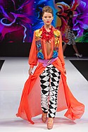 Gregorio Sanchez designs on the runway at Art Hearts Fashion during Los Angeles Fashion Week 10-5-2015