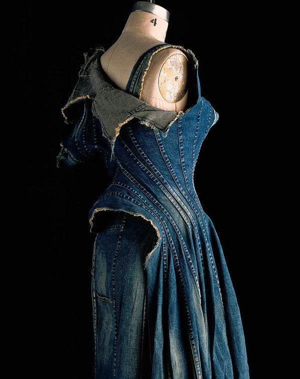 Junya Watanabe repurposed denim dress (2002) Photo by William Palmer