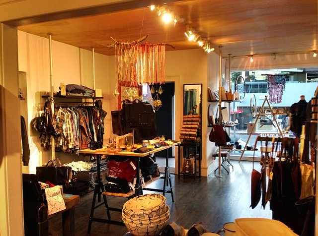 Interior of Merican Made pop-up shop on Abbot Kinney Boulevard. Photo courtesy of Merican Made.
