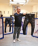 U.K.-born designer Jason Denham has been in the Netherlands for 20 years because “it’s the best jean city in Europe,” he said. He has five Denham the Jeansmaker stores as well as his company’s headquarters in Amsterdam’s ring district. For Spring/Summer 2017, designer Denham created the new Helix collection using Candiani denim and featuring a new shape and fit. 