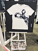 For Denim Days, Denham the Jeansmaker partnered with Colombian artist Manual Gomez, who paints with indigo. Gomez created a T-shirt featuring Denham’s signature scissors motif for Denim Days. 