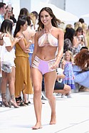 MIAMI BEACH, FL - JULY 16:  A model walks the runway at the Revel Rey 2017 Collection at SwimMiami - Runway at W South Beach on July 16, 2016 in Miami Beach, Florida.  (Photo by Frazer Harrison/Getty Images for Revel Rey)
