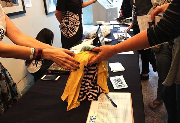 Beyond the Label's T-shirt exchange at the Skirball Center