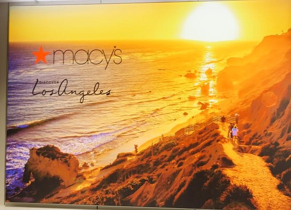 Sign from Visitor Center in downtown Los Angeles Macy's.