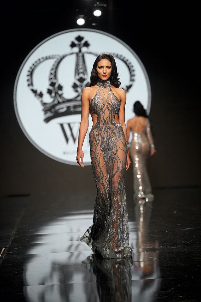 Look from Wilfredo Gerardo's Art Hearts Fashion show Oct. 10. All photos by Volker Corell.