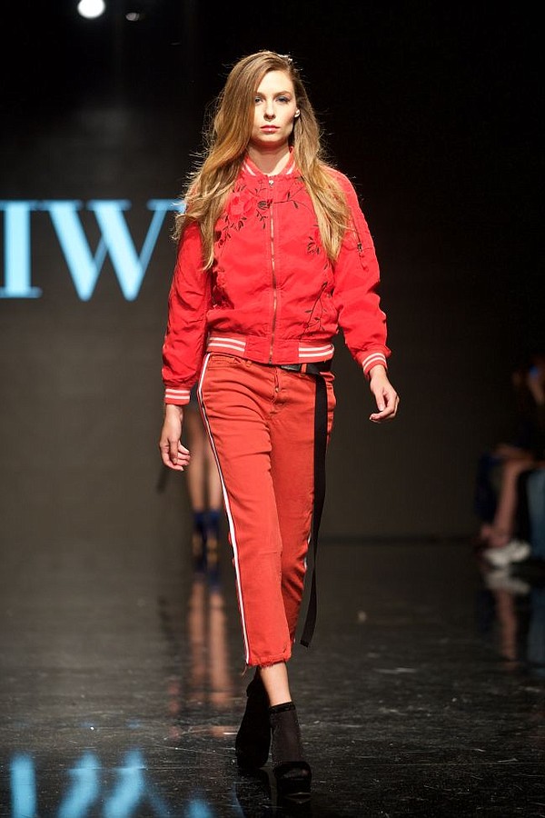 Look from Siwy runway show at Art Hearts Fashion. All images by Volker Corell.