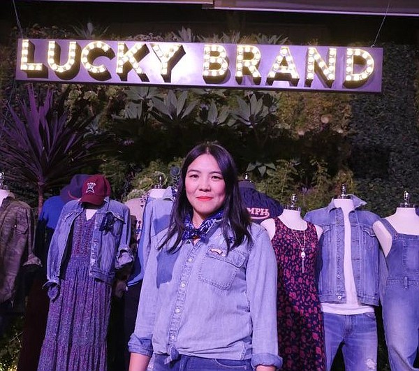 Kin Ying Lee, creative director of Lucky Brand, at the brand's Spring Summer 2017 preview in Culver City, Calif.