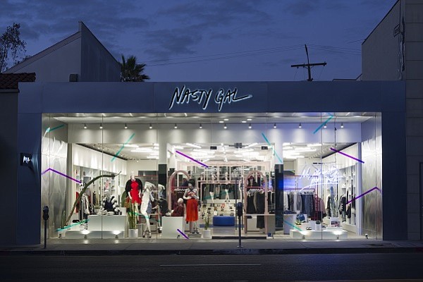 Nasty Gal's Melrose Avenue boutique (photo by Jeff McLane)